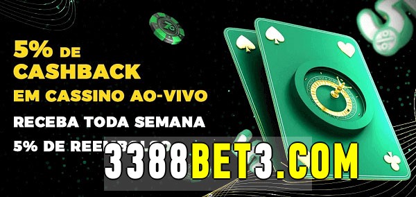 Promoções do cassino ao Vivo 3388bet 